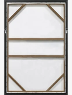 Framed Plaster Canvas with Hand-painted Frame