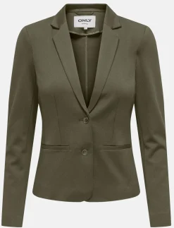 Front Pockets Blazer and Two-Button Closure