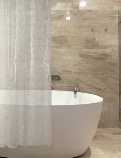 Frosted PEVA Shower Curtain