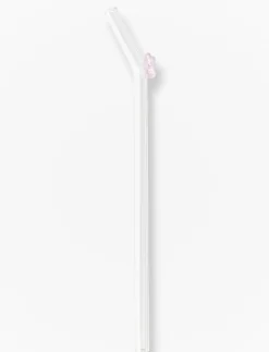 Glass Straw with Butterfly