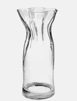 Glass Vase with Curved Top