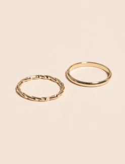 Golden Rings - Pack of 2
