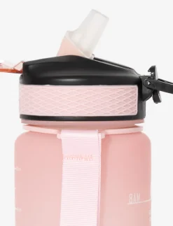 Gradient Water Bottle with Lid and Straw
