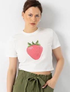 Graphic Cropped T-shirt