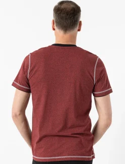 Graphic Henley T-shirt with pocket