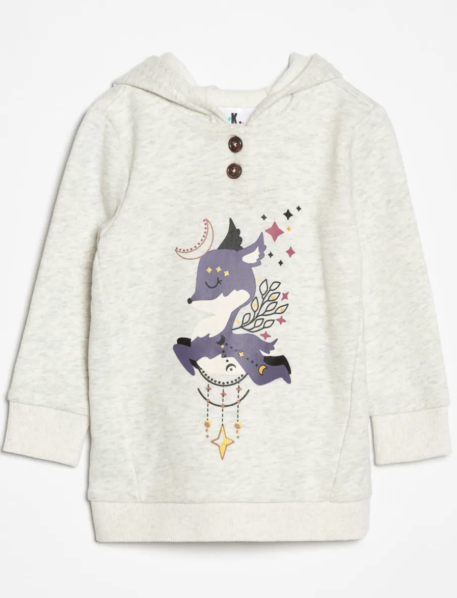 Graphic Hooded Tunic