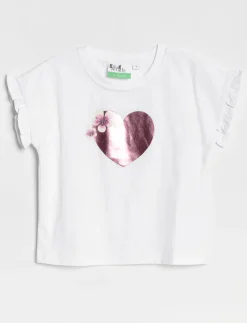 Graphic Ruffled T-shirt