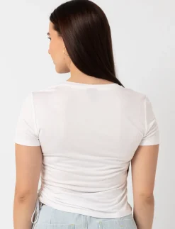 Graphic T-shirt with Adjustable Sides