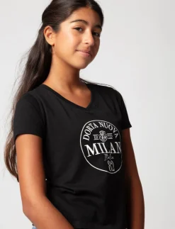 Graphic V-neck T-shirt
