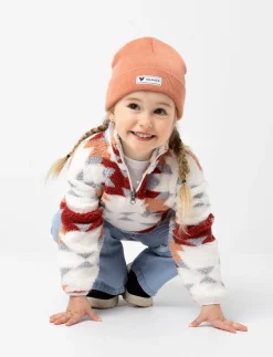 Half-zip Aztec Print Sherpa Pullover - Little Girl