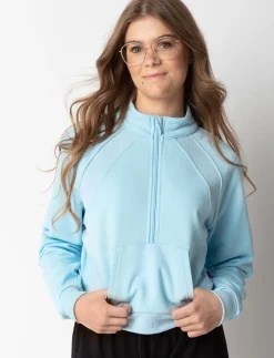 Half-zip Cropped Sweater