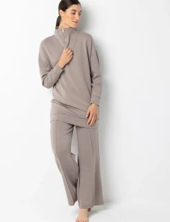 Half-zip Mock-neck Sweater Dress