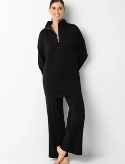 Half-zip Mock-neck Sweater Dress