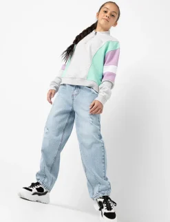 Half-zip Mock-neck Sweatshirt - Little Girl