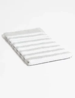 Hand Towel with Textured Stripes