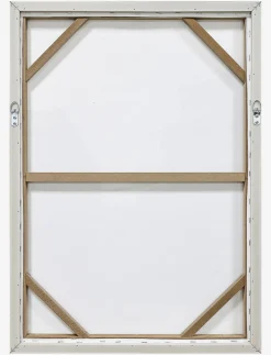 Handwoven and Hand-painted Framed Canvas