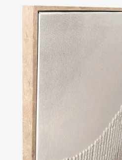 Handwoven and Hand-painted Framed Canvas