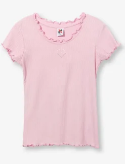 Heart Lettuce-edge T-shirt - Little Girl