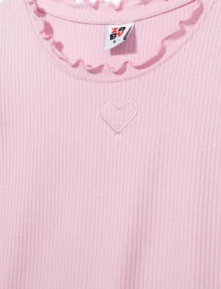 Heart Lettuce-edge T-shirt - Little Girl