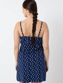 Heart Print V-neck Lace Nightie