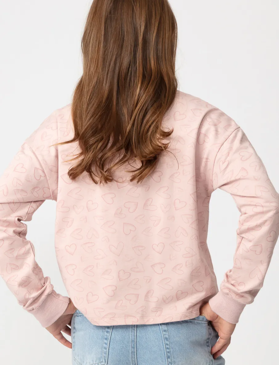 Heart-print Sweater