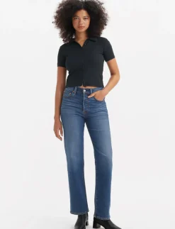 High-rise Straight-leg Jeans