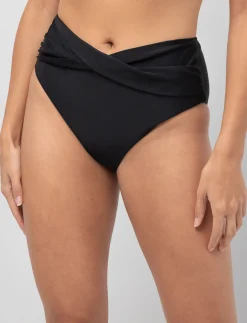 High-waist Cross-front Bikini Bottom