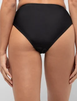 High-waisted Mesh Detail Bikini Bottom
