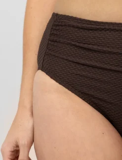 High-waisted Ruched Bikini Bottom