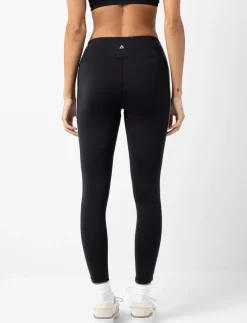 High-waisted Sport Leggings with Contrast Stripes