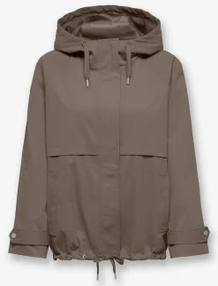 Hooded Jacket with Drawstring