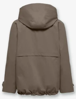 Hooded Jacket with Drawstring