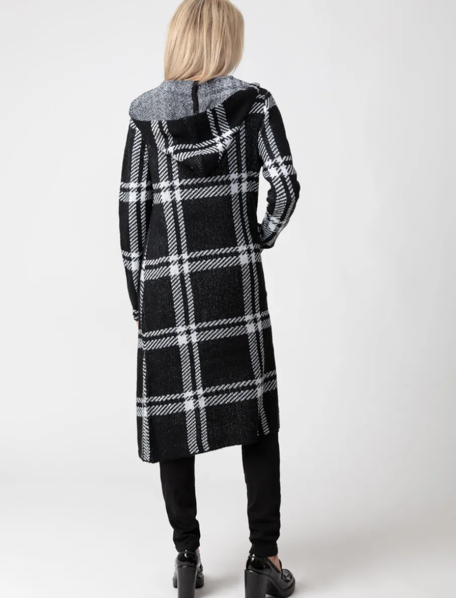 Hooded Open Cardigan