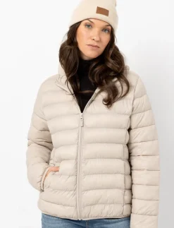 Hooded Quilted Mid-season Jacket