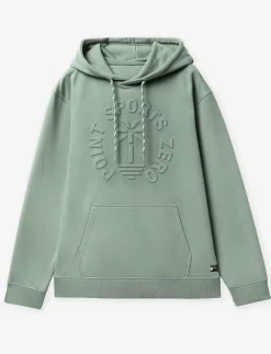 Hooded Sweatshirt with Kangaroo Pocket – Embossed Design