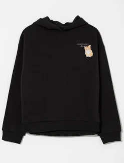 Hoodie with Animal Print on the Back
