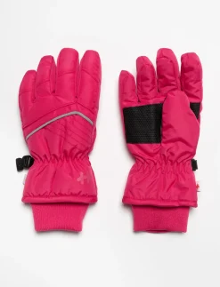 Insulated Ski Gloves with Reflective Details