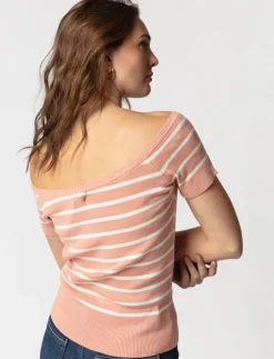 Knit Boat-neck T-shirt