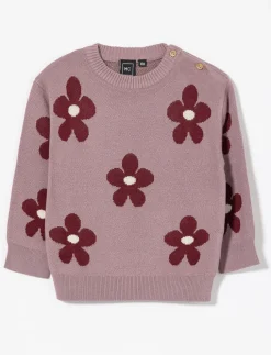 Knit Floral Sweater