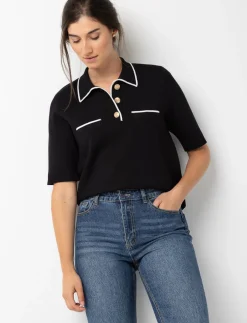 Knit Polo Sweater