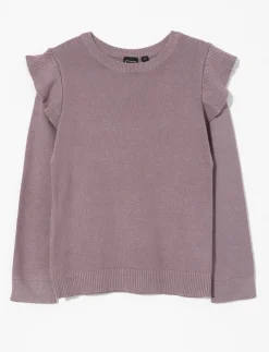 Knit Ruffle Sweater - Little Girl