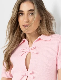 Knit Top with Front Ties