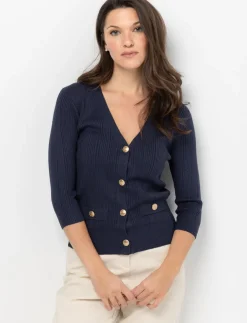 Knit V-neck Cardigan