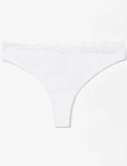 Lace Waist Thong Panty