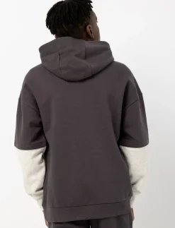 Layered-sleeve Hoodie
