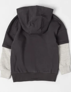 Layered-sleeve Hoodie - Little Boy