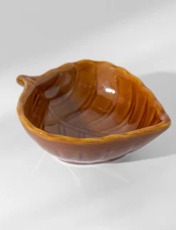 Leaf-shaped Dip Bowl
