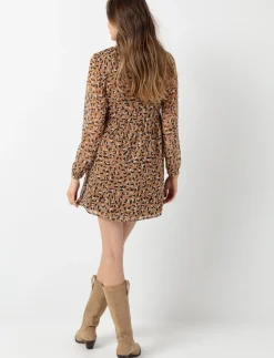 Leopard Print Bitton-down Dress
