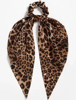 Leopard Scarf Scrunchie