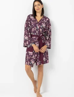 Lightweight Floral-print Bathrobe